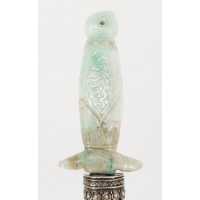 Armes Blanches POIGNARD MUGHAL  ARGENT & JADE NORD DE L' INDE / MONGHOL XVIIIè DE00373-35 - 4