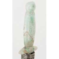 Armes Blanches POIGNARD MUGHAL  ARGENT & JADE NORD DE L' INDE / MONGHOL XVIIIè DE00373-35 - 5