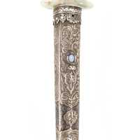 Armes Blanches POIGNARD MUGHAL  ARGENT & JADE NORD DE L' INDE / MONGHOL XVIIIè DE00373-35 - 15