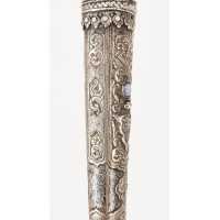 Armes Blanches POIGNARD MUGHAL  ARGENT & JADE NORD DE L' INDE / MONGHOL XVIIIè DE00373-35 - 16