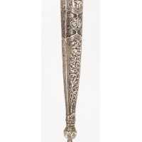 Armes Blanches POIGNARD MUGHAL  ARGENT & JADE NORD DE L' INDE / MONGHOL XVIIIè DE00373-35 - 20