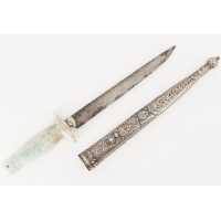 Armes Blanches POIGNARD MUGHAL  ARGENT & JADE NORD DE L' INDE / MONGHOL XVIIIè DE00373-35 - 10