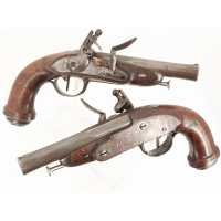 Armes de Poing RARE PAIRE DE PISTOLETS DES LÉGIONS DE GENDARMERIE DE LA GARDE IMPÉRIALE SIGNÉ DUC À PARIS - FRANCE PREMIER EMPIR