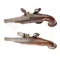 Armes de Poing RARE PAIRE DE PISTOLETS DES LÉGIONS DE GENDARMERIE DE LA GARDE IMPÉRIALE SIGNÉ DUC À PARIS - FRANCE PREMIER EMPIR
