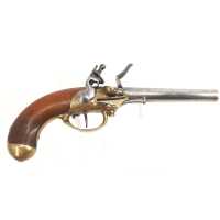 Armes de Poing PISTOLET DE CAVALERIE À SILEX MODÈLE 1777  À COFFRE  SAINT-ÉTIENNE 1787  FRANCE  - 1