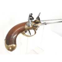Armes de Poing PISTOLET DE CAVALERIE À SILEX MODÈLE 1777  À COFFRE  SAINT-ÉTIENNE 1787  FRANCE  - 2