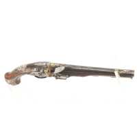 Armes de Poing LUXUEUX PISTOLET D'OFFICIER À SILEX LABORDE PARIS 1745 À 1760 FRANCE XVIIIè RÈGNE DE LOUIS XV A-33395-14 - 19