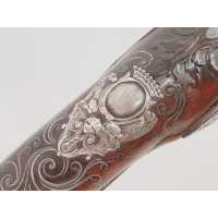 Armes de Poing LUXUEUX PISTOLET D'OFFICIER À SILEX LABORDE PARIS 1745 À 1760 FRANCE XVIIIè RÈGNE DE LOUIS XV A-33395-14 - 9