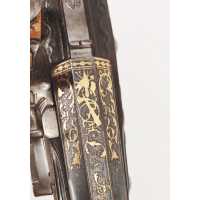 Armes de Poing LUXUEUX PISTOLET D'OFFICIER À SILEX LABORDE PARIS 1745 À 1760 FRANCE XVIIIè RÈGNE DE LOUIS XV A-33395-14 - 12