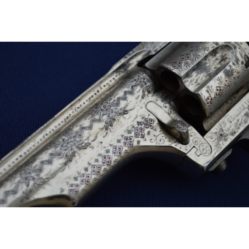 Handguns MERWIN HULBERT 4é Mle 1883 REVOLVER 5.5 " SA/DA 44/40 GRAVURE D'USINE - US XIXè {PRODUCT_REFERENCE} - 6