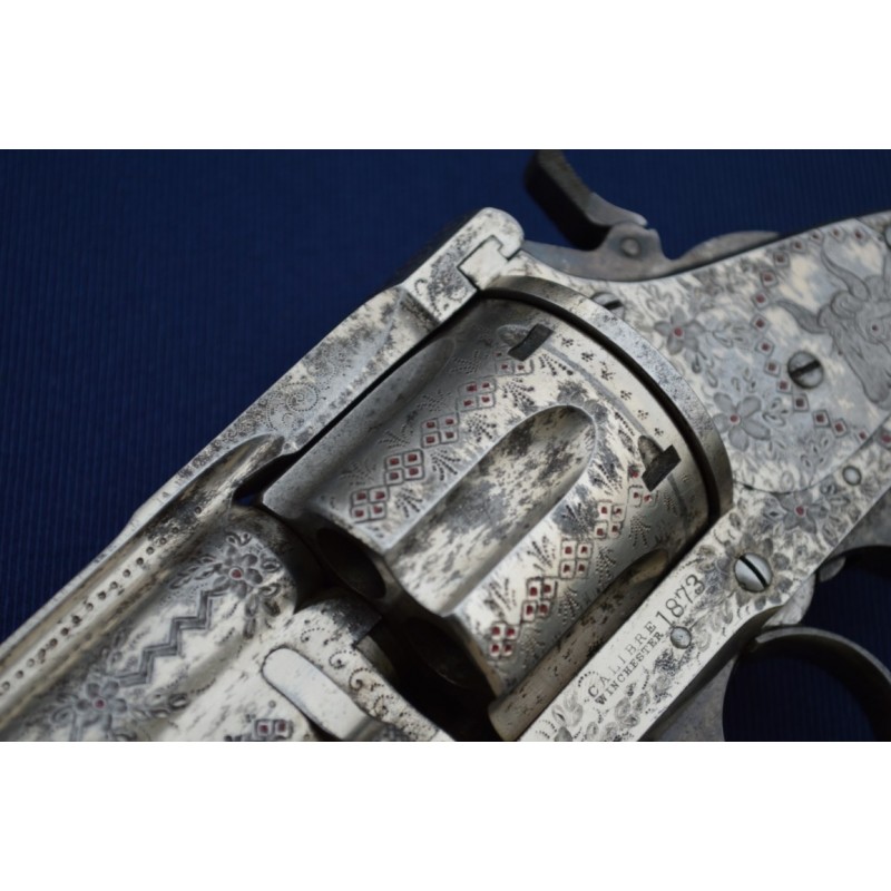 Handguns MERWIN HULBERT 4é Mle 1883 REVOLVER 5.5 " SA/DA 44/40 GRAVURE D'USINE - US XIXè {PRODUCT_REFERENCE} - 5
