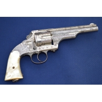 Handguns MERWIN HULBERT 4é Mle 1883 REVOLVER 5.5 " SA/DA 44/40 GRAVURE D'USINE - US XIXè {PRODUCT_REFERENCE} - 1