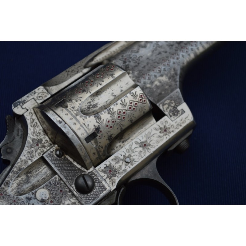 Handguns MERWIN HULBERT 4é Mle 1883 REVOLVER 5.5 " SA/DA 44/40 GRAVURE D'USINE - US XIXè {PRODUCT_REFERENCE} - 9