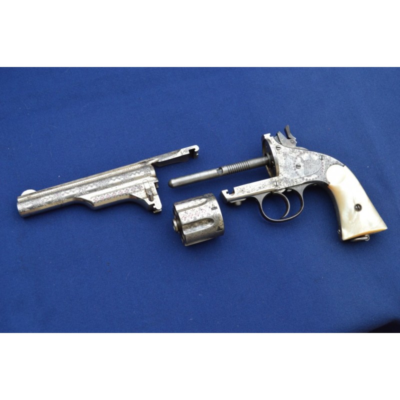 Handguns MERWIN HULBERT 4é Mle 1883 REVOLVER 5.5 " SA/DA 44/40 GRAVURE D'USINE - US XIXè {PRODUCT_REFERENCE} - 30