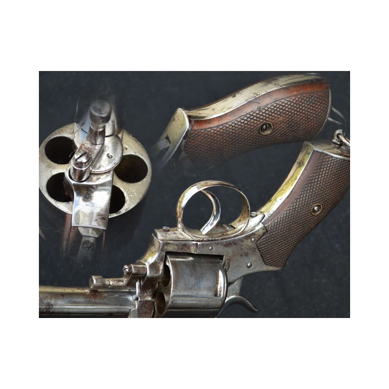 Handguns REVOLVER BULLDOG BRITISH CONSTABULARY LIEGOIS Calibre 500 - BE XIXè {PRODUCT_REFERENCE} - 5