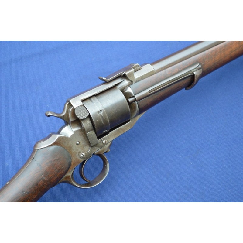 CARABINE REVOLVER PERRIN 1865 MILITAIRE CAL 11MM - FR XIXè CARABINE REVOLVER PERRIN 1865 MILITAIRE CAL 11MM - FR XIXè