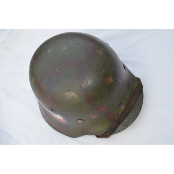 CASQUE ALLEMAND MODELE  35 FELD DIVISION CAM 3 tons - ALL 2nd GM