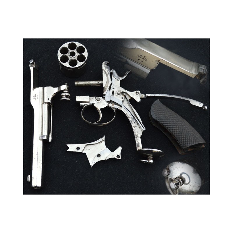 Handguns REVOLVER A SYSTÈME AS BREVETE Calibre 450 - BE XIXè {PRODUCT_REFERENCE} - 4