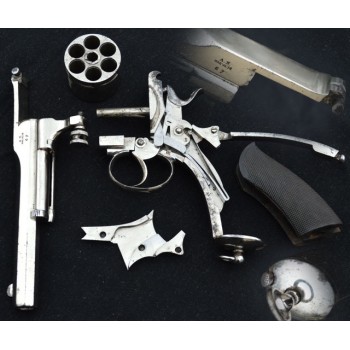 REVOLVER A SYSTÈME BAYET par ALBERT SPIRLET BREVETE Calibre 450 - BE XIXè