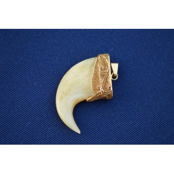 PENDENTIF GRIFFE DE TIGRE MONTé BIJOUX OR