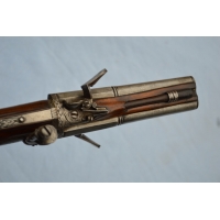 Armes de Poing PISTOLET SILEX 2 CANONS TOURNANTS VERS 1680 - FR Ancien Régime Louis XIV {PRODUCT_REFERENCE} - 17