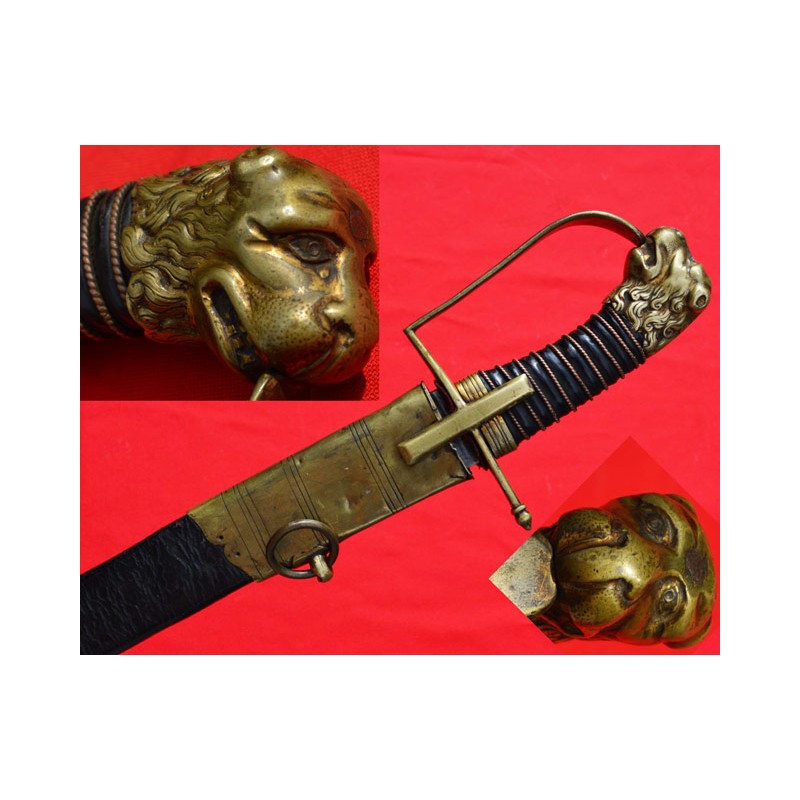 SABRE D OFFICIER DE MARINE vers 1776 Calotte Chien de Mer - FR ANCIEN REGIME SABRE D OFFICIER DE MARINE vers 1776 Calotte Chien de Mer - FR ANCIEN REGIME