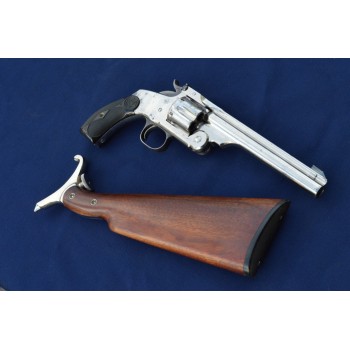 REVOLVER SMITH & WESSON N°3 Target 1er Mle + Crosse Cal 44 russian - US XIXè
