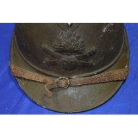 CASQUE ADRIAN OFFICIER ARTILLERIE EN ALUMINIUM - FR 14 18
