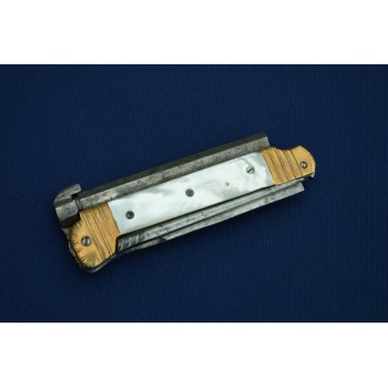 COUTEAU PISTOLET Plaquettes Nacre BODEN A NAMUR - Belgique XIXè