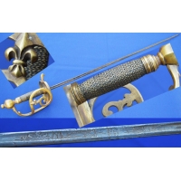 Armes Blanches SABRE D'OFFICIER DE GRENADIERS D'INFANTERIE MODELE REGLEMENTAIRE DE 1750 lame Bretteur - FR ANCIEN REGIME {PRODUC