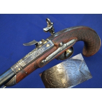 Archives  BEAU PISTOLET OFFICIER A SILEX SIGNé RAMON ZULUAGA calibre 17mm - ES XVIIIè {PRODUCT_REFERENCE} - 1
