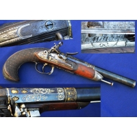 Archives  BEAU PISTOLET OFFICIER A SILEX SIGNé RAMON ZULUAGA calibre 17mm - ES XVIIIè {PRODUCT_REFERENCE} - 2