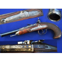 Archives  BEAU PISTOLET OFFICIER A SILEX SIGNé RAMON ZULUAGA calibre 17mm - ES XVIIIè {PRODUCT_REFERENCE} - 4