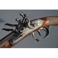 Catalogue Magasin FUSIL DE CHASSE DOUBLE A SILEX  BOUTET A VERSAILLES  MONTURE EN ARGENT 1798 - 1809 - FRANCE Consulat - Premier
