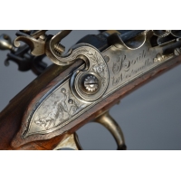 Catalogue Magasin FUSIL DE CHASSE DOUBLE A SILEX  BOUTET A VERSAILLES  MONTURE EN ARGENT 1798 - 1809 - FRANCE Consulat - Premier