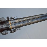 Catalogue Magasin FUSIL DE CHASSE DOUBLE A SILEX  BOUTET A VERSAILLES  MONTURE EN ARGENT 1798 - 1809 - FRANCE Consulat - Premier