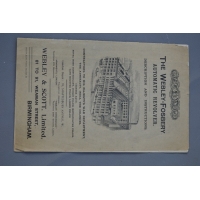 Catalogue Magasin WEBLEY FOSBERY Semi Auto REVOLVER Modèle 1903 TARGET en VALISE CUIR & Accessoires  Calibre 455 - GB début 20è 