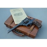 Catalogue Magasin WEBLEY FOSBERY Semi Auto REVOLVER Modèle 1903 TARGET en VALISE CUIR & Accessoires  Calibre 455 - GB début 20è 