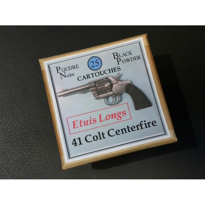 CALIBRE 41LC Boîte de 25 cartouches Poudre Noire CALIBRE 41LC Boîte de 25 cartouches Poudre Noire
