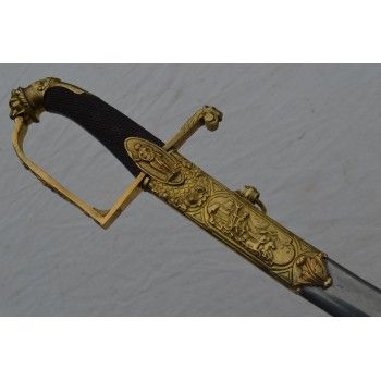 SABRE OFFICIER DE MARINE Par MONTIGNY Fourbisseur à Paris - France Consulat Empire