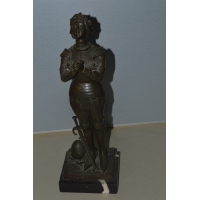 ANTIQUITES BRONZE Jeanne D'Arc signé NOEE {PRODUCT_REFERENCE} - 2