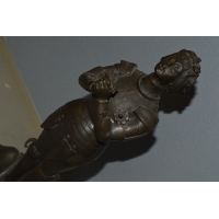 ANTIQUITES BRONZE Jeanne D'Arc signé NOEE {PRODUCT_REFERENCE} - 5