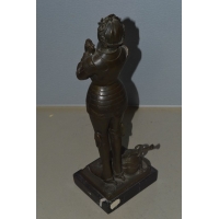 ANTIQUITES BRONZE Jeanne D'Arc signé NOEE {PRODUCT_REFERENCE} - 6