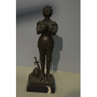 ANTIQUITES BRONZE Jeanne D'Arc signé NOEE {PRODUCT_REFERENCE} - 8