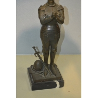 ANTIQUITES BRONZE Jeanne D'Arc signé NOEE {PRODUCT_REFERENCE} - 10