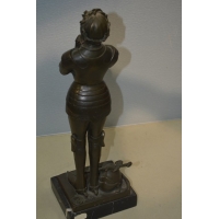 ANTIQUITES BRONZE Jeanne D'Arc signé NOEE {PRODUCT_REFERENCE} - 11