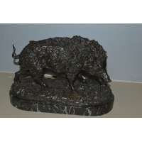 ANTIQUITES BRONZE ANIMALIER SANGLIER PAR FRATIN - France XIXe {PRODUCT_REFERENCE} - 1