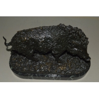 ANTIQUITES BRONZE ANIMALIER SANGLIER PAR FRATIN - France XIXe {PRODUCT_REFERENCE} - 5