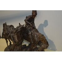 Divers BRONZE RUSSE COSAQUE APRES DE COMBAT Evgeni Alexandrovich LANCERAY (1848-1886) par CHOPIN - France XIXè {PRODUCT_REFERENC