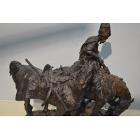 Divers BRONZE RUSSE COSAQUE APRES DE COMBAT Evgeni Alexandrovich LANCERAY (1848-1886) par CHOPIN - France XIXè {PRODUCT_REFERENC